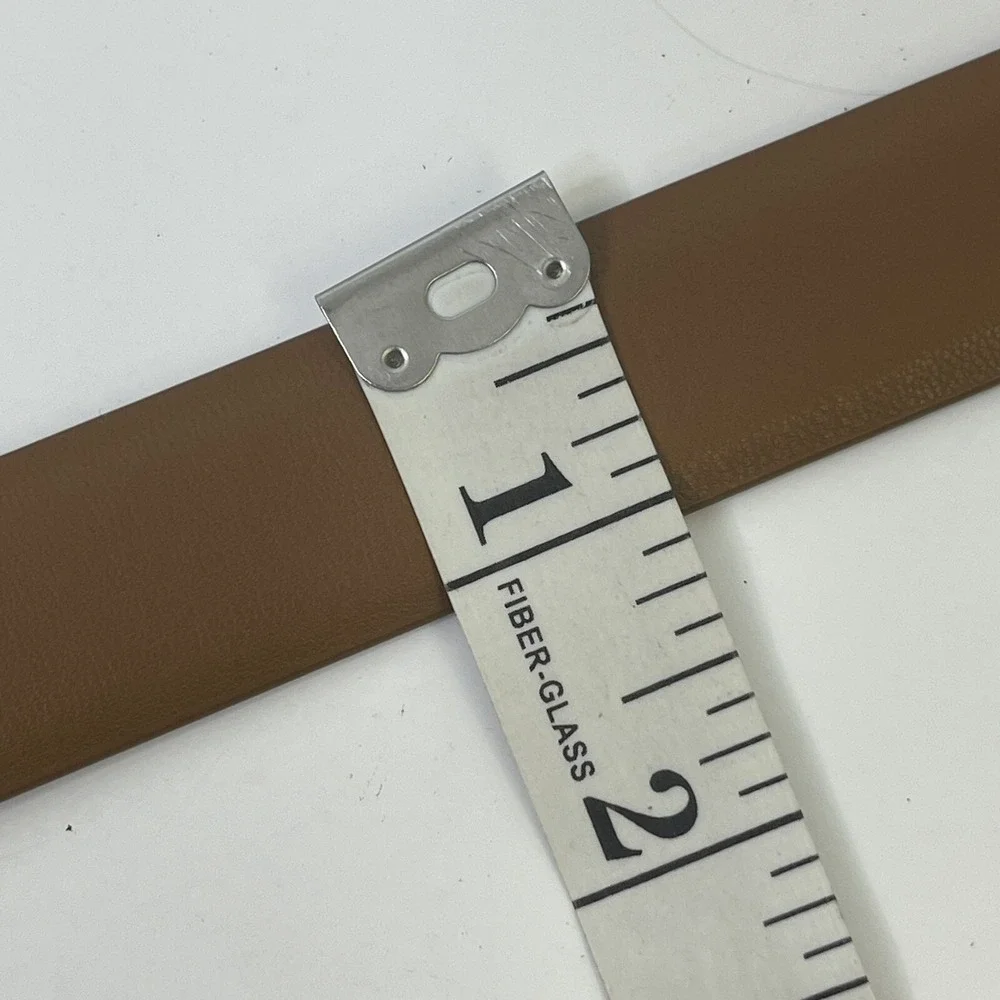 Nautica Belt Tan XL‎ Faux-Leather Brown Cognac New NB3251 Mens